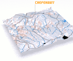 3d view of Chʼefē Hawiy