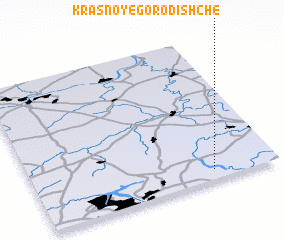 3d view of Krasnoye Gorodishche