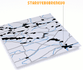 3d view of Staroye Bobrenevo