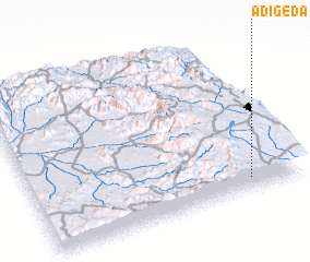 3d view of Ādī Geda