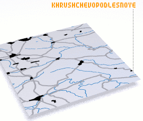 3d view of Khrushchëvo-Podlesnoye