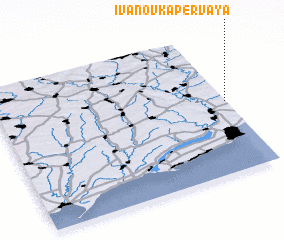 3d view of Ivanovka Pervaya