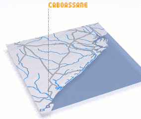 3d view of Cabo Assane