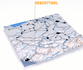 3d view of Krasnyy Aul