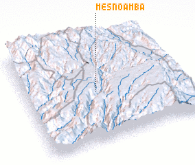 3d view of Mesno Āmba