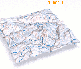 3d view of Tunceli