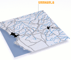 3d view of Umm Hamlā