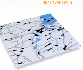 3d view of Zhëltyye Peski