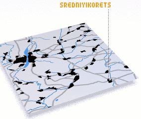 3d view of Sredniy Ikorets