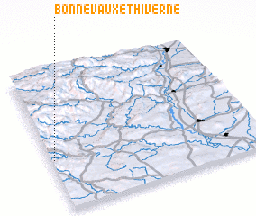 3d view of Bonnevaux-et-Hiverne