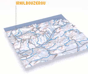 3d view of Irhil Bouzerou