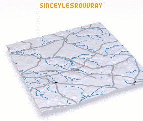 3d view of Sincey-lès-Rouvray