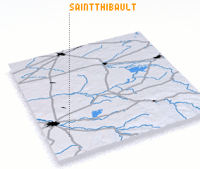 3d view of Saint-Thibault