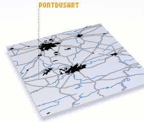 3d view of Pont du Sart