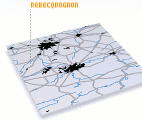 3d view of Rebecq-Rognon