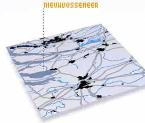 3d view of Nieuw-Vossemeer