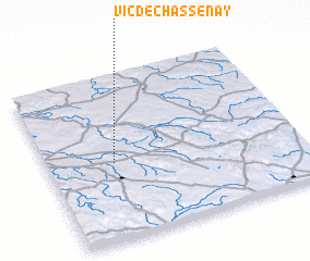 3d view of Vic-de-Chassenay