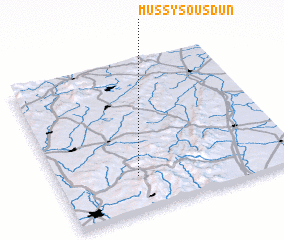 3d view of Mussy-sous-Dun