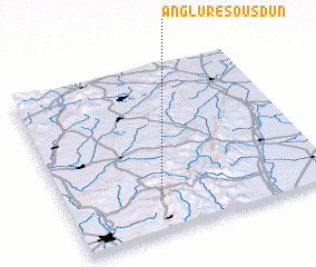 3d view of Anglure-sous-Dun