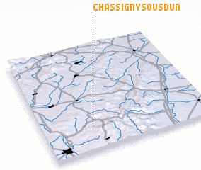 3d view of Chassigny-sous-Dun