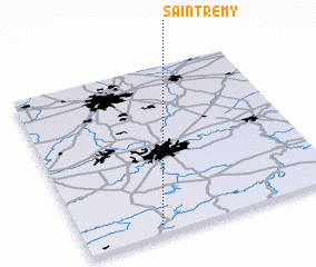 3d view of Saint-Remy