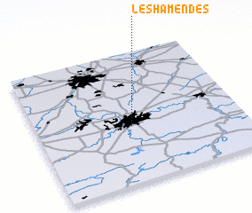 3d view of Les Hamendes