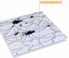 3d view of Trou du Baudet