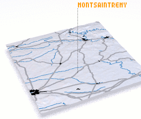 3d view of Mont-Saint-Rémy