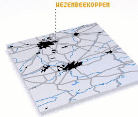 3d view of Wezembeek-Oppem