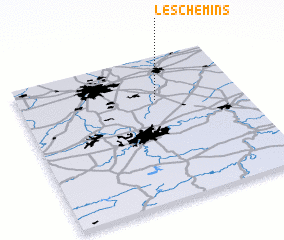 3d view of Les Chemins