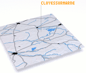 3d view of Cloyes-sur-Marne