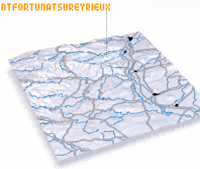 3d view of Saint-Fortunat-sur-Eyrieux