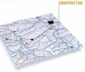 3d view of Saint-Victor