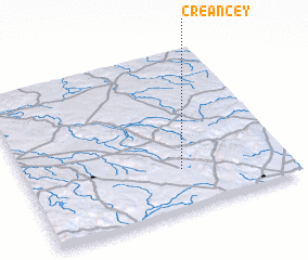 3d view of Créancey