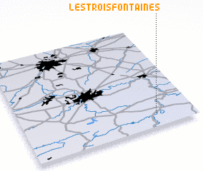 3d view of Les Trois Fontaines