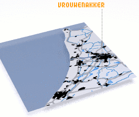 3d view of Vrouwenakker