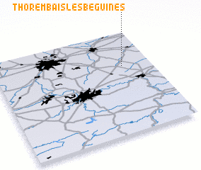 3d view of Thorembais-les-Béguines