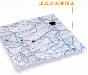 3d view of Crozes-Hermitage