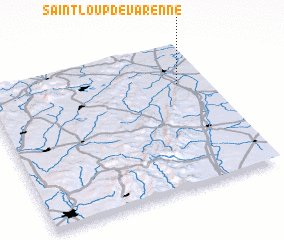 3d view of Saint-Loup-de-Varenne