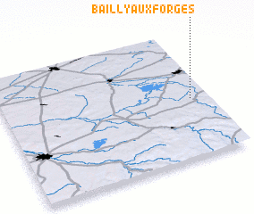 3d view of Bailly-aux-Forges