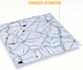 3d view of Farges-lès-Mâcon