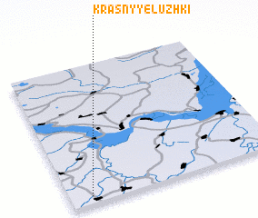 3d view of Krasnyye Luzhki