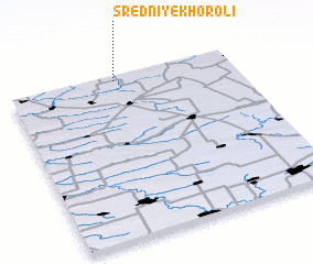 3d view of Sredniye Khoroli