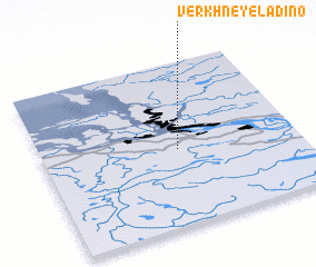 3d view of Verkhneye Ladino