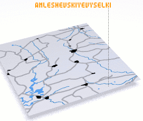 3d view of Amleshevskiye Vyselki