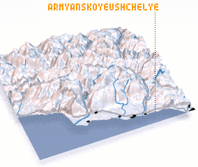 3d view of Armyanskoye Ushchelʼye