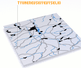 3d view of Tyumenevskiye Vyselki