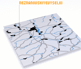 3d view of Neznanovskiye Vyselki