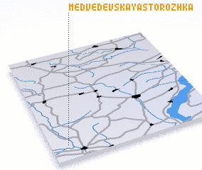 3d view of Medvedevskaya Storozhka