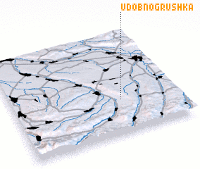 3d view of Udobno-Grushka